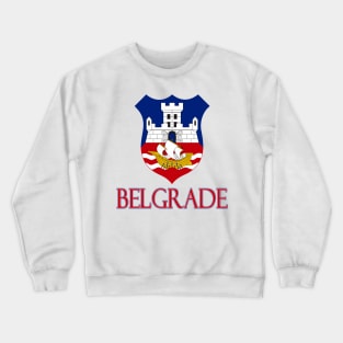 Belgrade, Serbia  - Coat of Arms Design Crewneck Sweatshirt